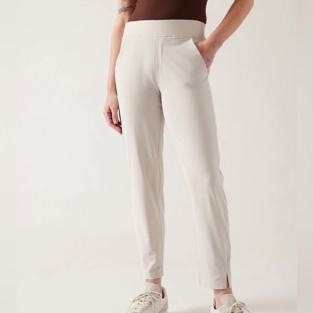 Athleta Brooklyn Ankle Pant Abalone Grey size 12